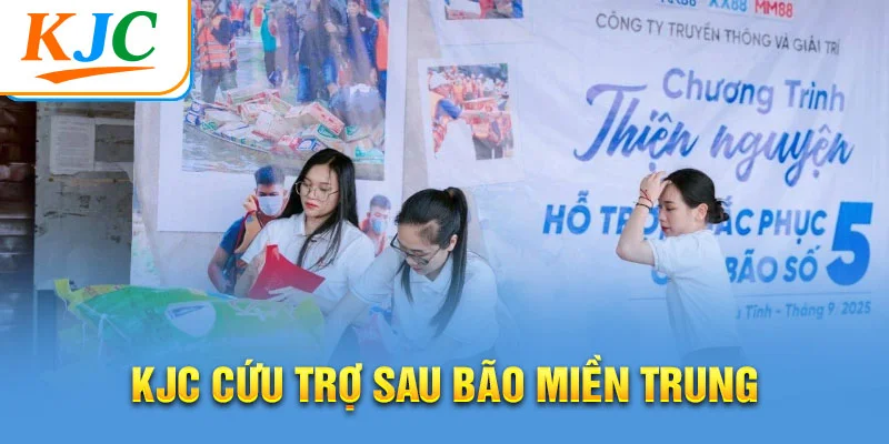 KJC cứu trợ sau bão miền Trung